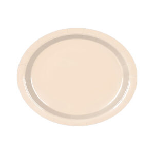 Oval paper plate